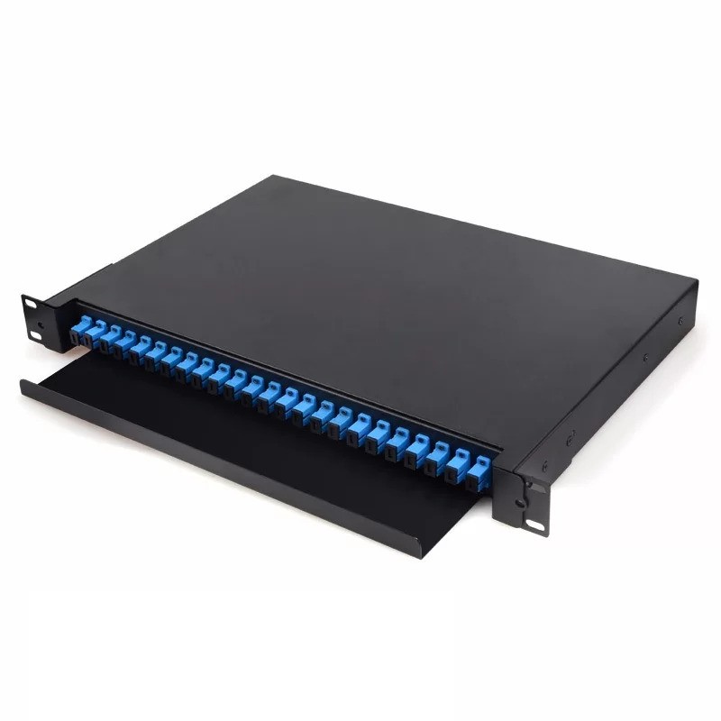 Patch Panel Drawer Type 1U 24 port ODF SC-UPC